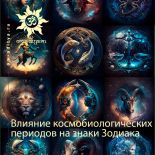 Влияние космобиологических периодов на знаки Зодиака